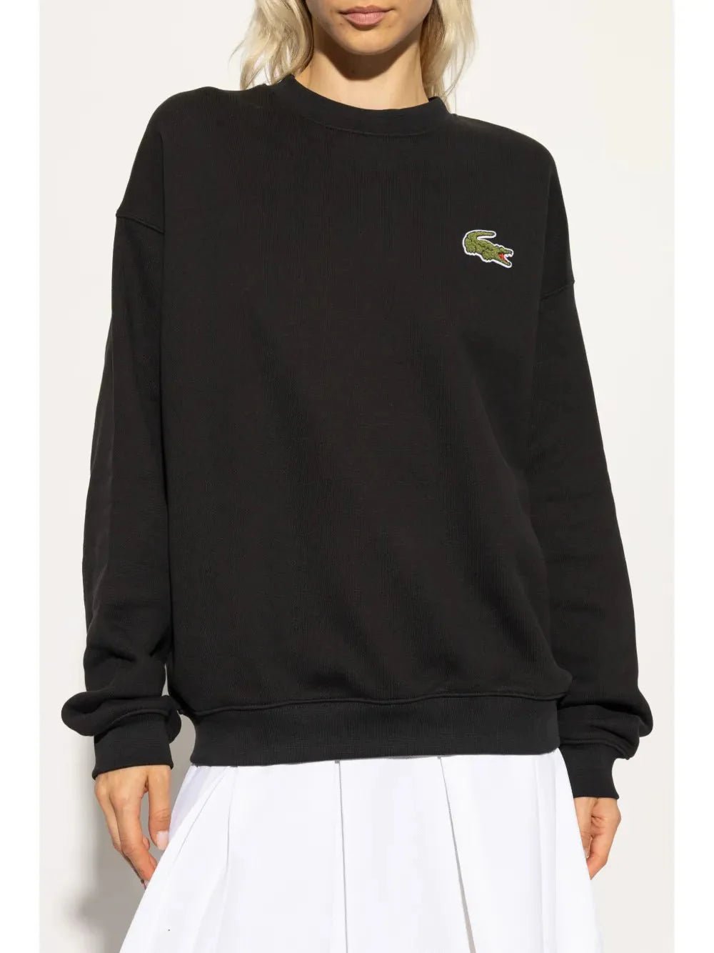 badge fleece sweatshirt - kleostreetwear