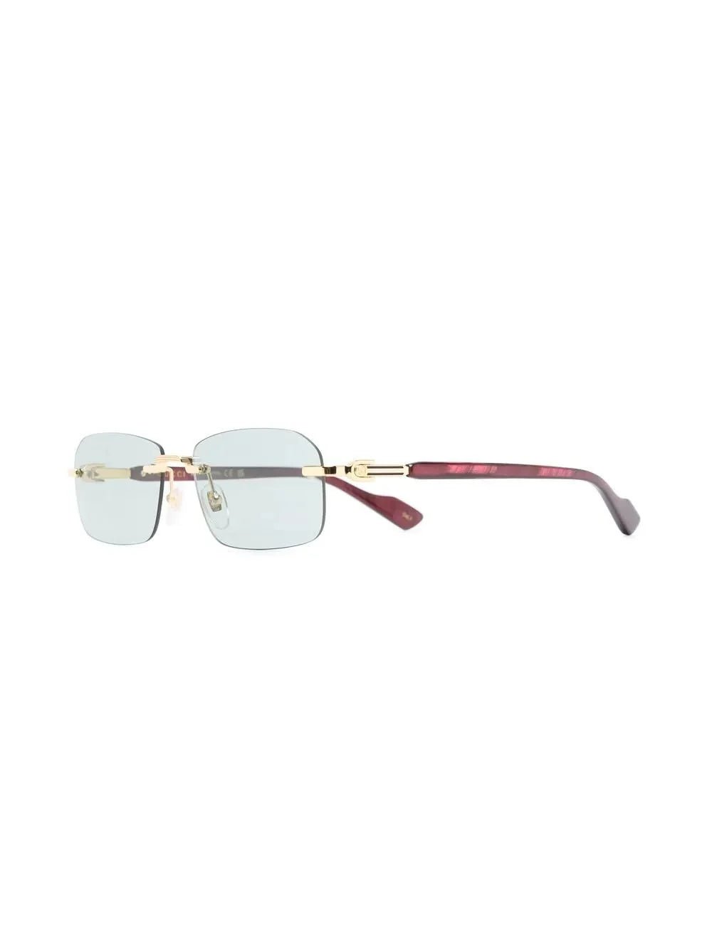 Gucci Eyewear lunettes de soleil GG1221S à monture rectangulaire - kleostreetwear