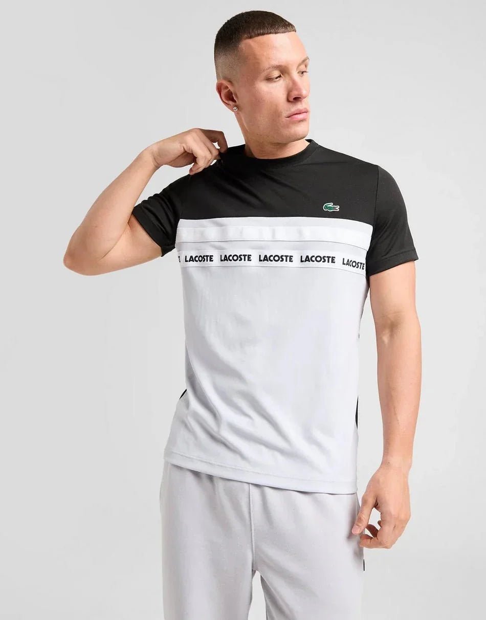Lacoste T-shirt Colour Block Tape Homme - kleostreetwear