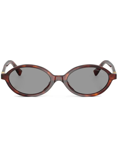 Miu Miu Eyewear lunettes de soleil à monture ovale - kleostreetwear
