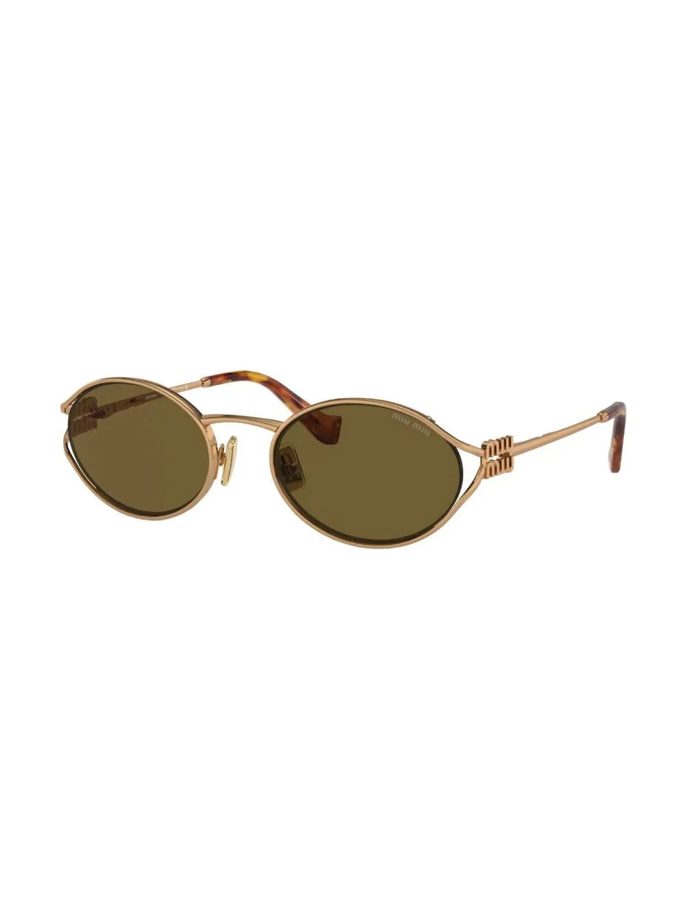 Miu Miu Eyewear lunettes de soleil à monture ovale - kleostreetwear