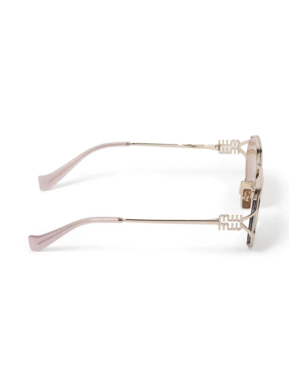Miu Miu Eyewear lunettes de soleil CC à monture ovale - kleostreetwear