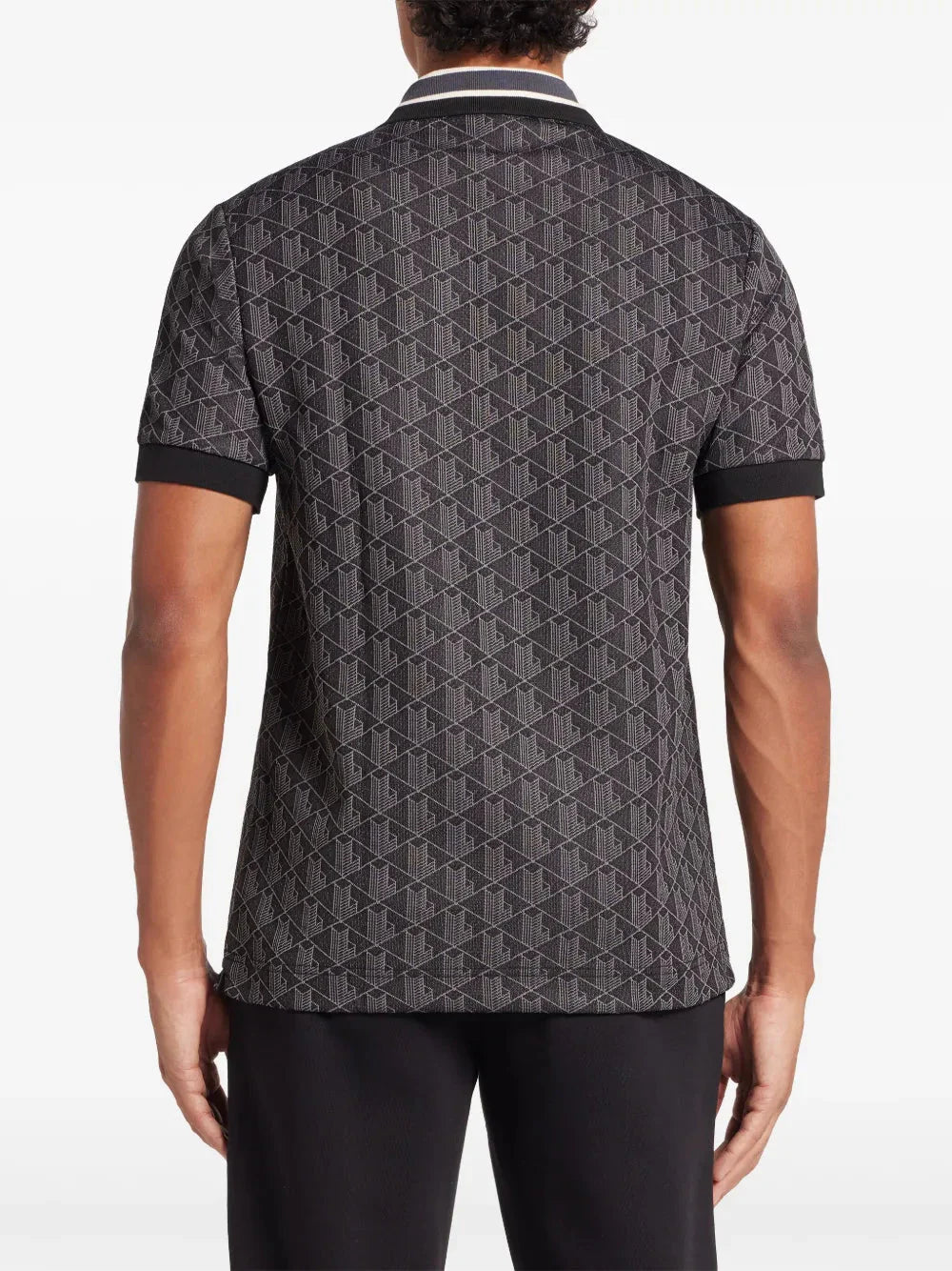 Monogram - jacquard polo shirt - kleostreetwear