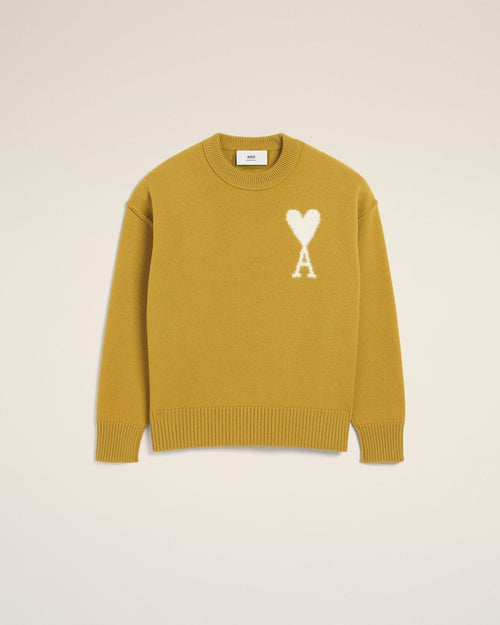 MUSTARD WOOL AMI SWEATER - kleostreetwear