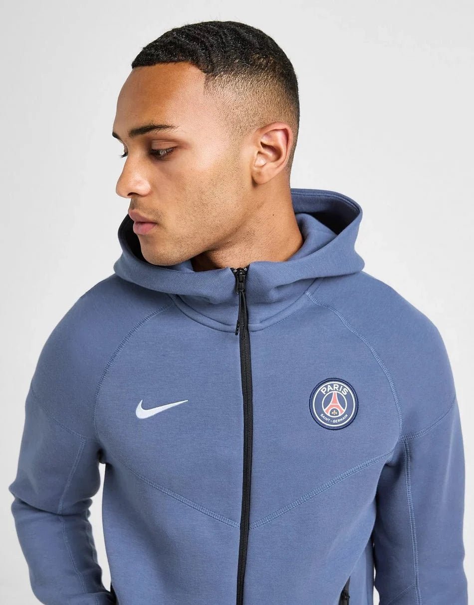 Nike Paris Saint Germain Tech Fleece Full Zip Hoodie - kleostreetwear