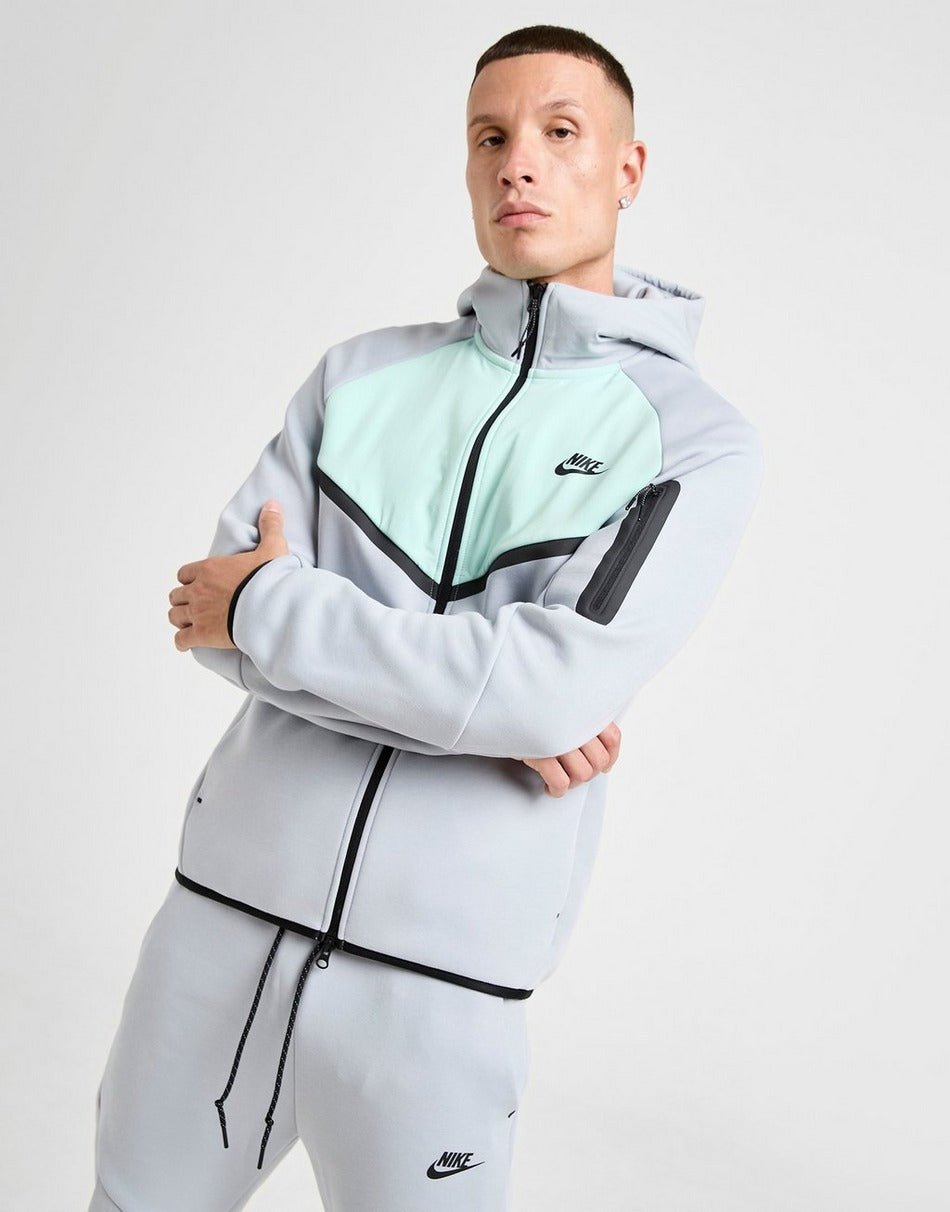 Nike Tech Mix Full Zip Hoodie - kleostreetwear