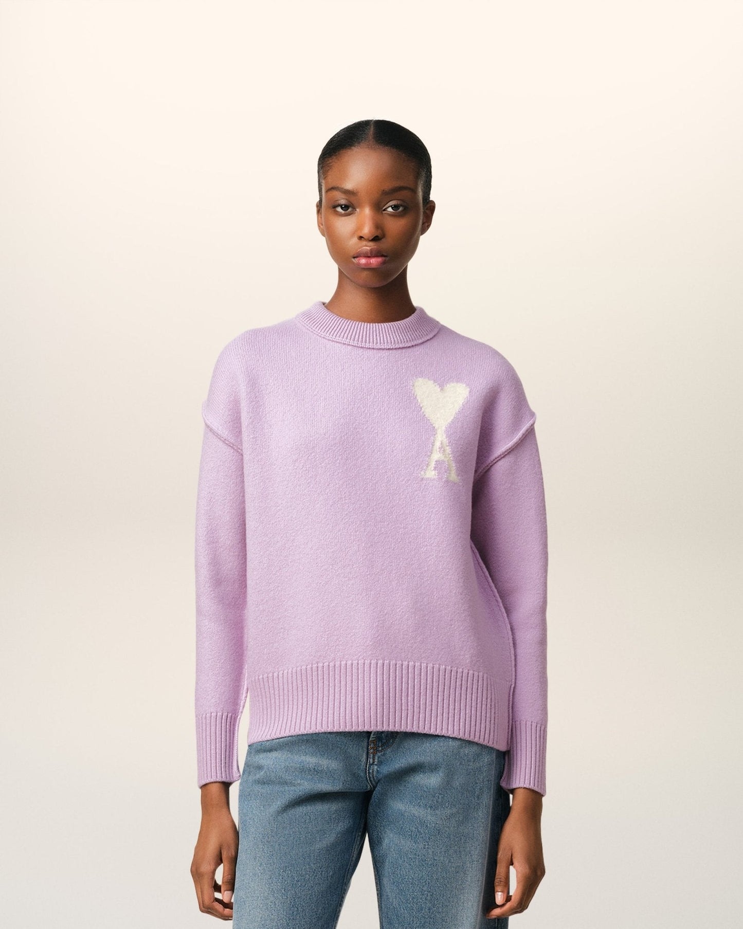 PURPLE WOOL AMI SWEATER - kleostreetwear