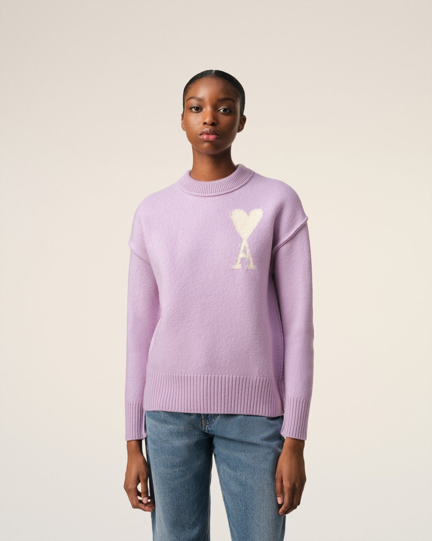 PURPLE WOOL AMI SWEATER - kleostreetwear