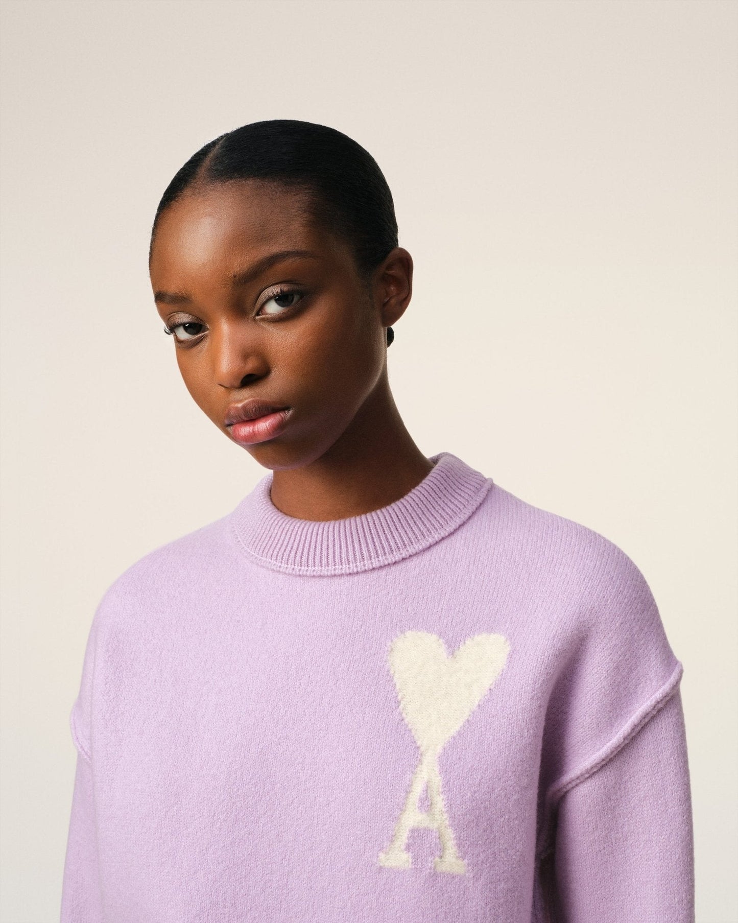 PURPLE WOOL AMI SWEATER - kleostreetwear
