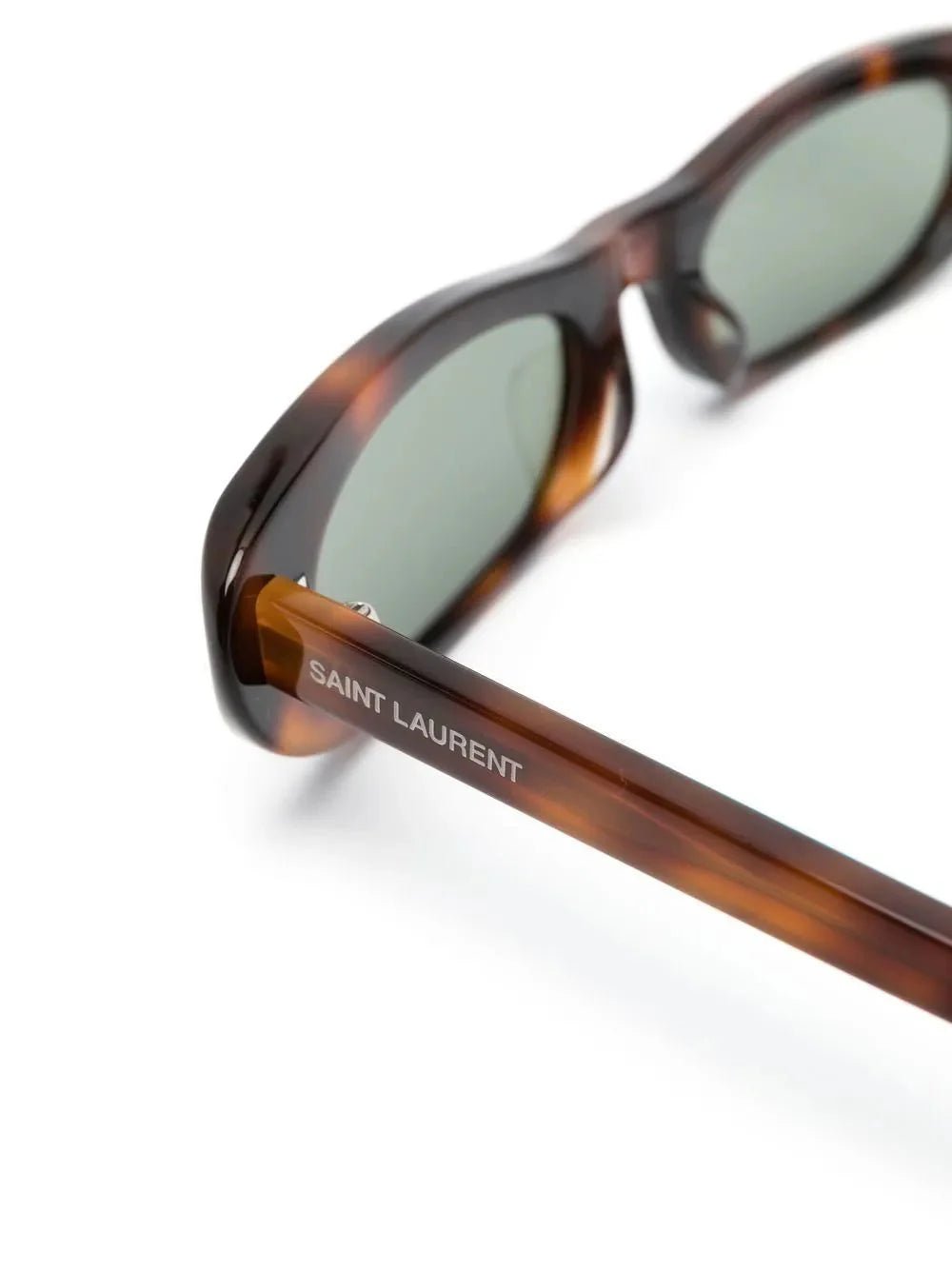 Saint Laurent Eyewear lunettes de soleil SL557 à effet écailles de tortue - kleostreetwear