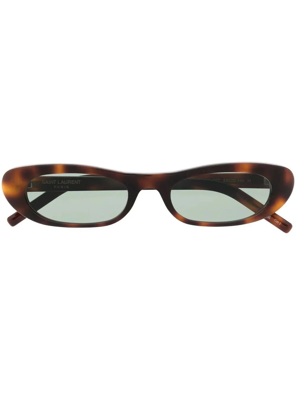 Saint Laurent Eyewear lunettes de soleil SL557 à effet écailles de tortue - kleostreetwear