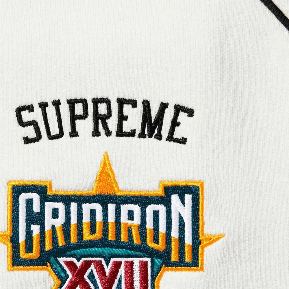 SUPREME ZIP HOODIE PLAYOFFS WHITE - kleostreetwear