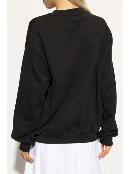 badge fleece sweatshirt - kleostreetwear