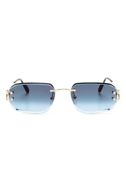 Cartier Eyewear lunettes de soleil 0468S à monture rectangulaire - kleostreetwear