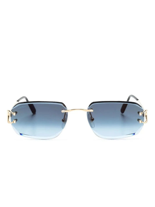 Cartier Eyewear lunettes de soleil 0468S à monture rectangulaire - kleostreetwear