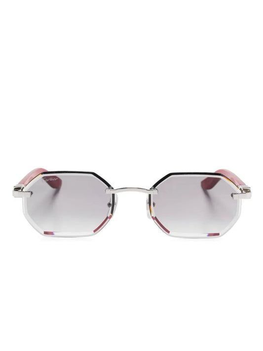 Cartier Eyewear lunettes de soleil à monture géométrique - kleostreetwear
