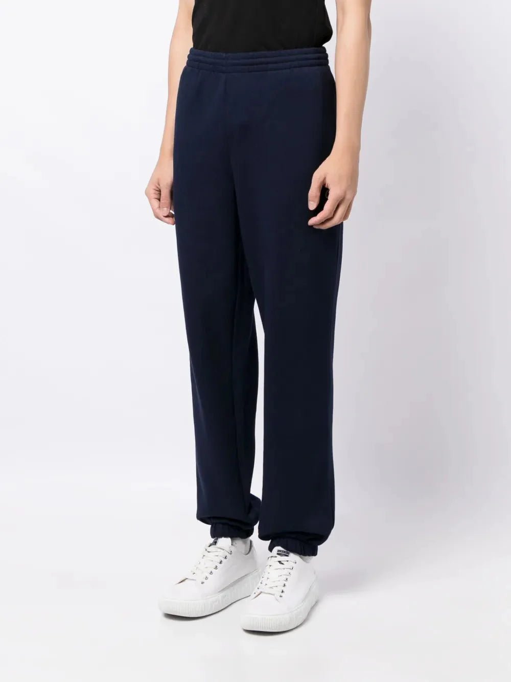 crocodile logo - patch fleece track pants - kleostreetwear