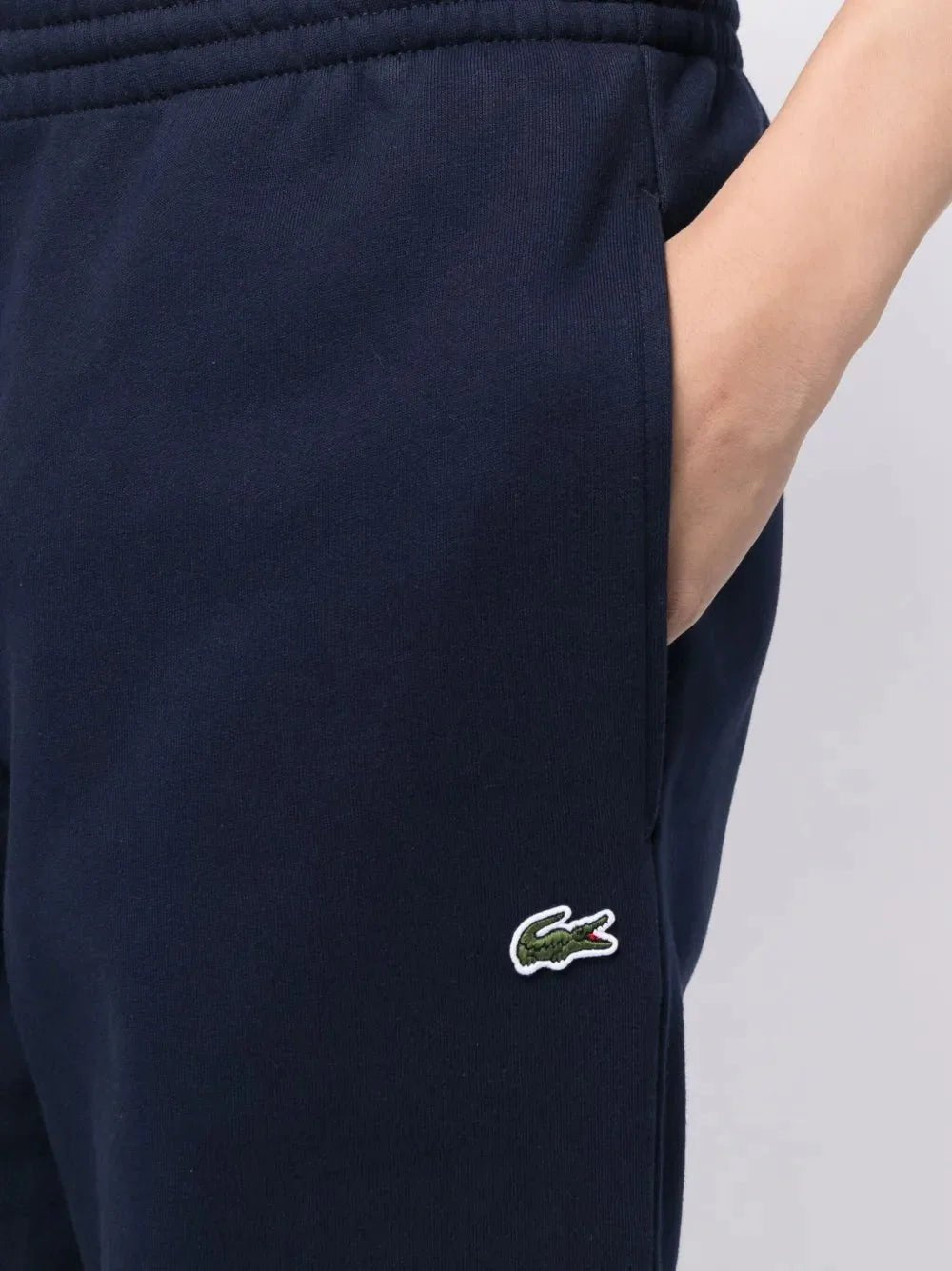 crocodile logo - patch fleece track pants - kleostreetwear