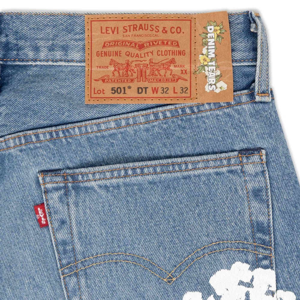DENIM TEARS JEANS BLUE - kleostreetwear