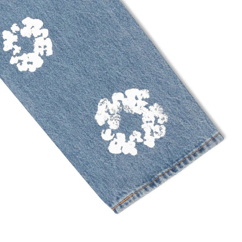 DENIM TEARS JEANS BLUE - kleostreetwear
