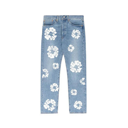DENIM TEARS JEANS BLUE - kleostreetwear