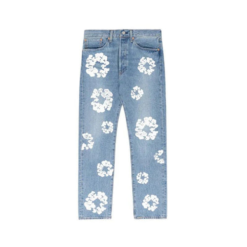 DENIM TEARS JEANS BLUE - kleostreetwear