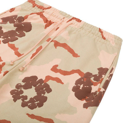 DENIM TEARS JOGGERS TAN CAMO COTTON WREATH - kleostreetwear