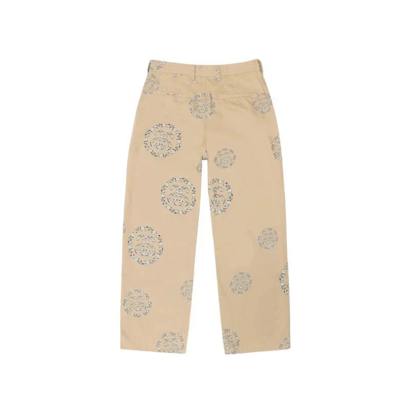 DENIM TEARS X STUSSY PANTS SS WREATH CHINO KHAK - kleostreetwear