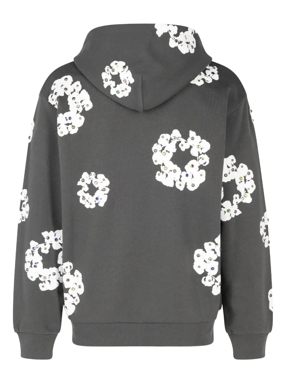 hoodie zippé Rhinestone Wreath - kleostreetwear