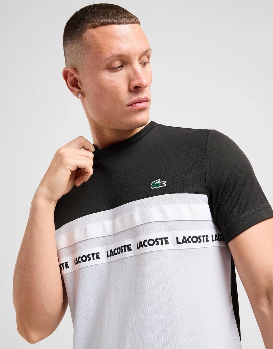 Lacoste T-shirt Colour Block Tape Homme - kleostreetwear