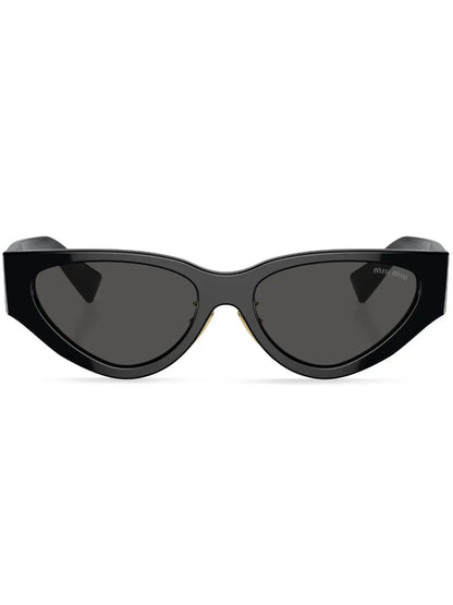 Miu Miu Eyewear lunettes de soleil à logo - kleostreetwear