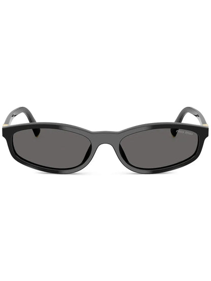 Miu Miu Eyewear lunettes de soleil à monture ovale - kleostreetwear