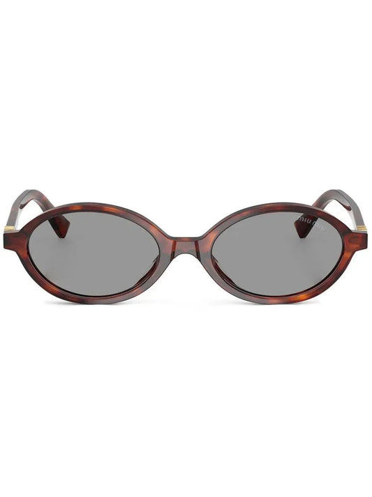 Miu Miu Eyewear lunettes de soleil à monture ovale - kleostreetwear
