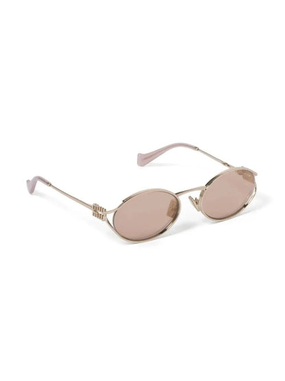 Miu Miu Eyewear lunettes de soleil CC à monture ovale - kleostreetwear