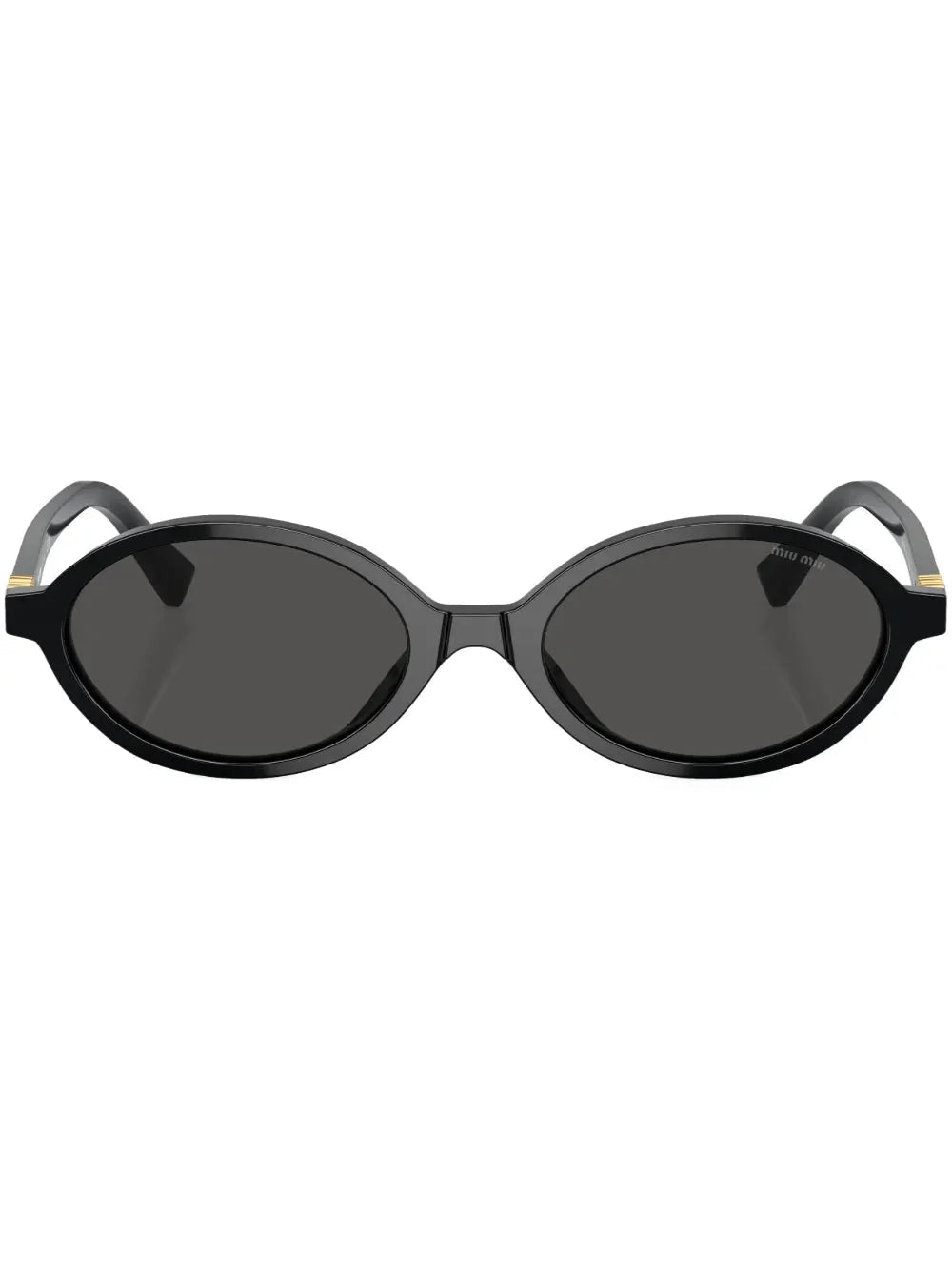 Miu Miu Eyewear lunettes de soleil ovales à logo - kleostreetwear