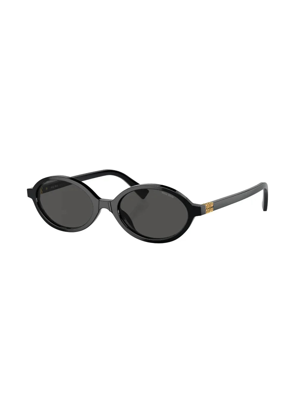 Miu Miu Eyewear lunettes de soleil ovales à logo - kleostreetwear