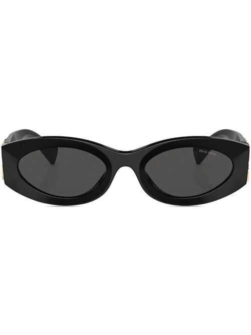 Miu Miu Eyewear lunettes de soleil ovales Glimpse - kleostreetwear