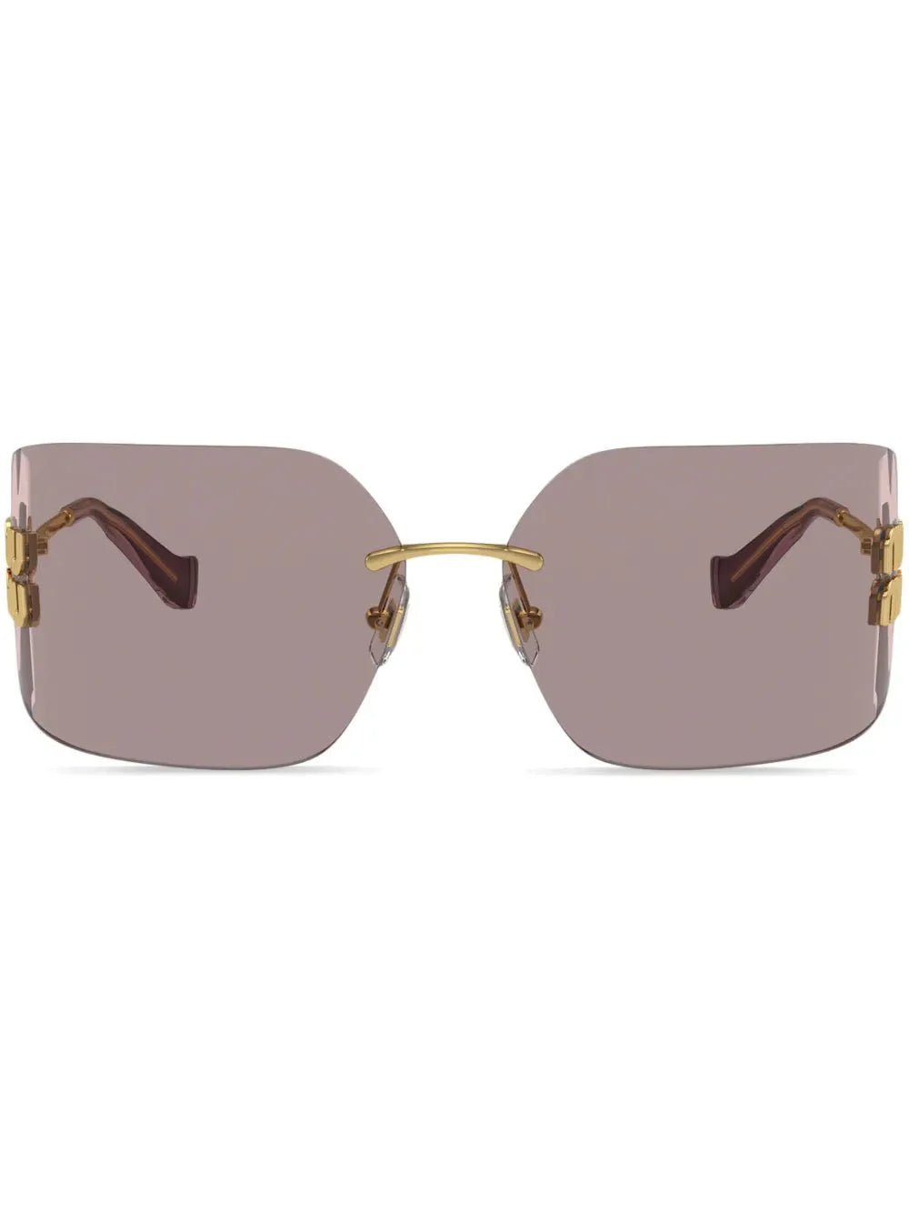 Miu Miu Eyewear lunettes de soleil Runway à design sans montures - kleostreetwear