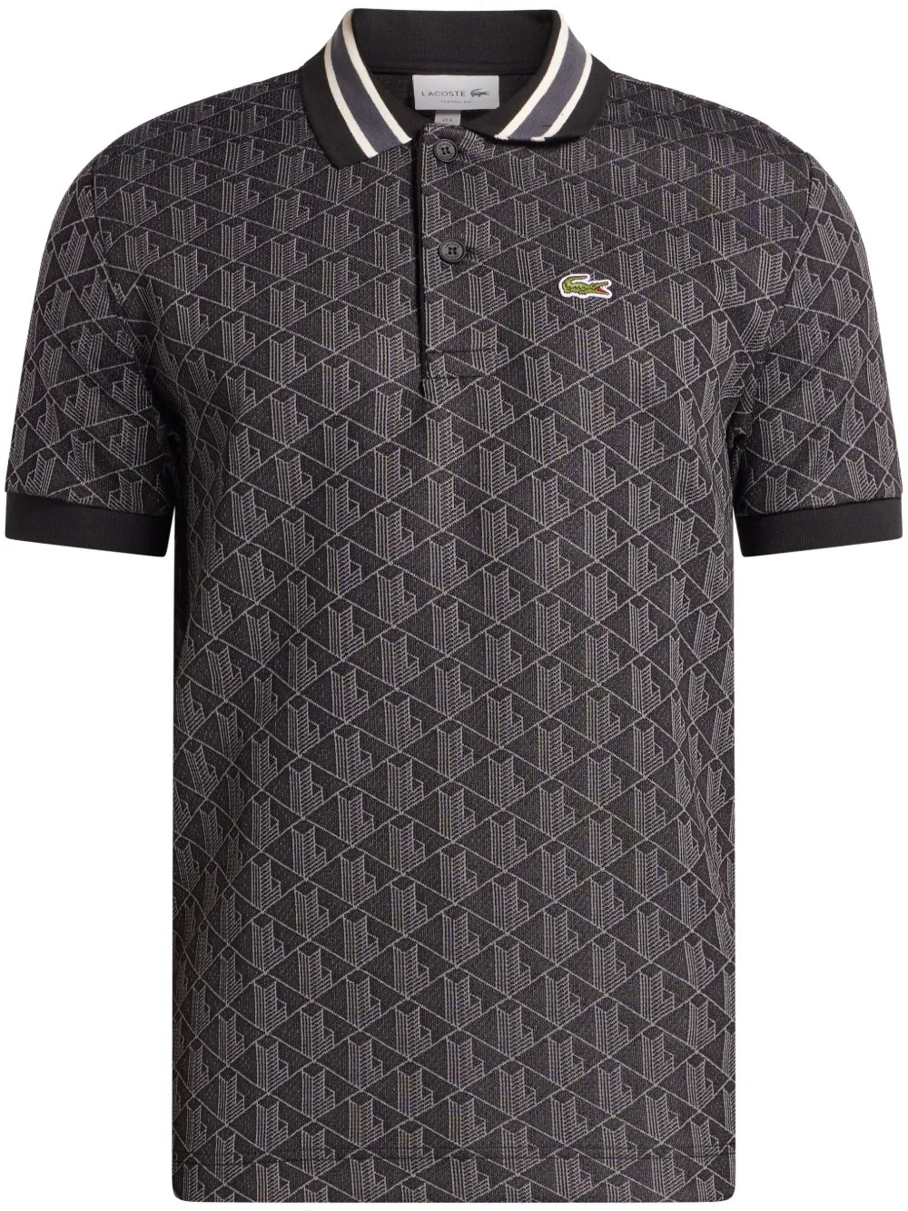 Monogram - jacquard polo shirt - kleostreetwear