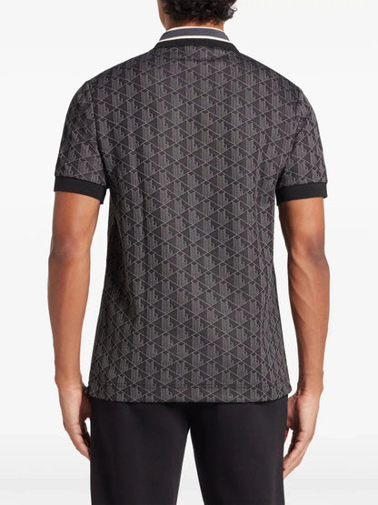 Monogram - jacquard polo shirt - kleostreetwear