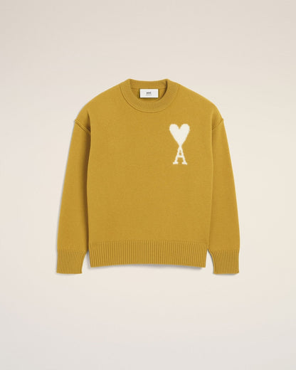 MUSTARD WOOL AMI SWEATER - kleostreetwear