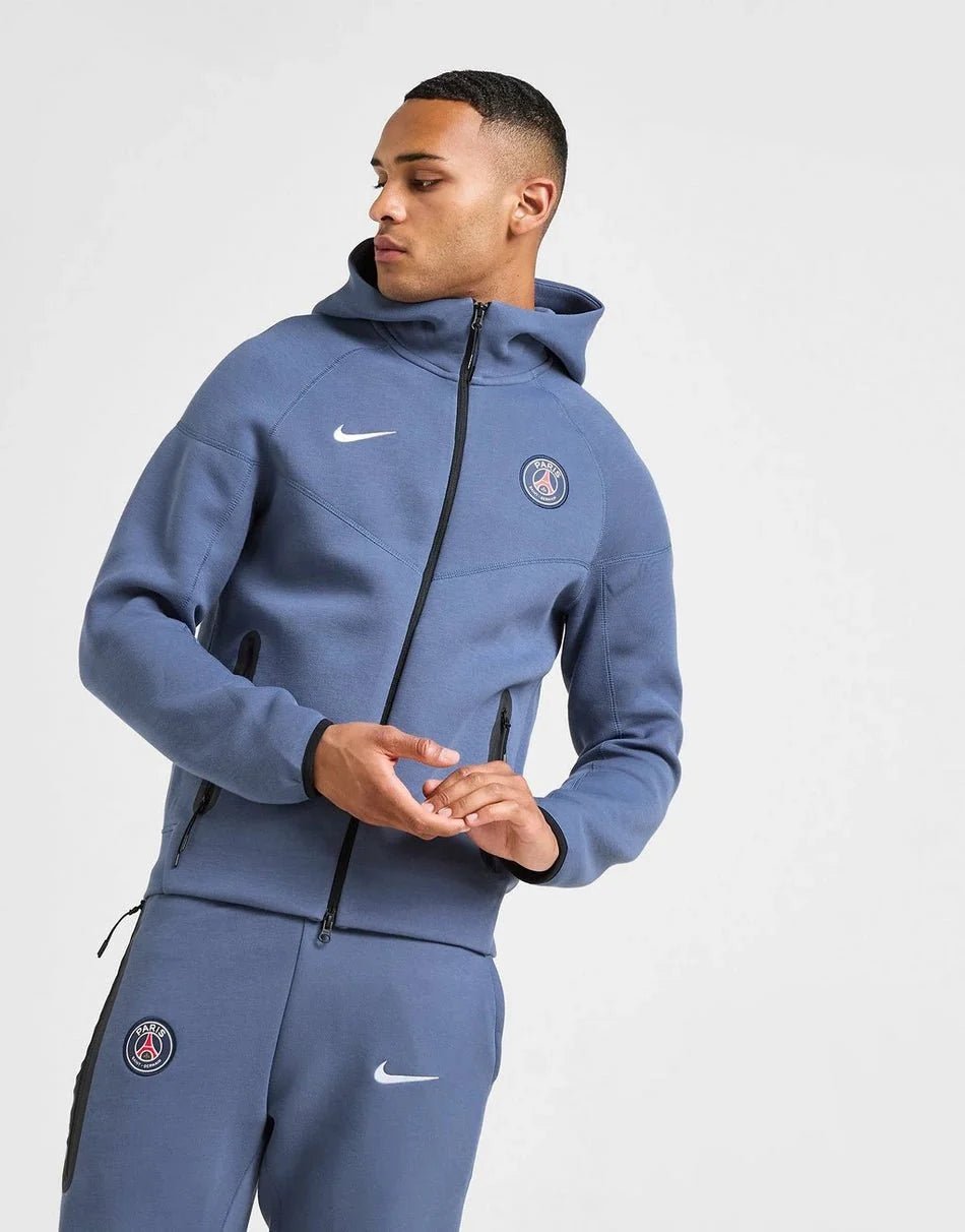 Nike Paris Saint Germain Tech Fleece Full Zip Hoodie - kleostreetwear