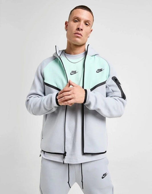 Nike Tech Mix Full Zip Hoodie - kleostreetwear
