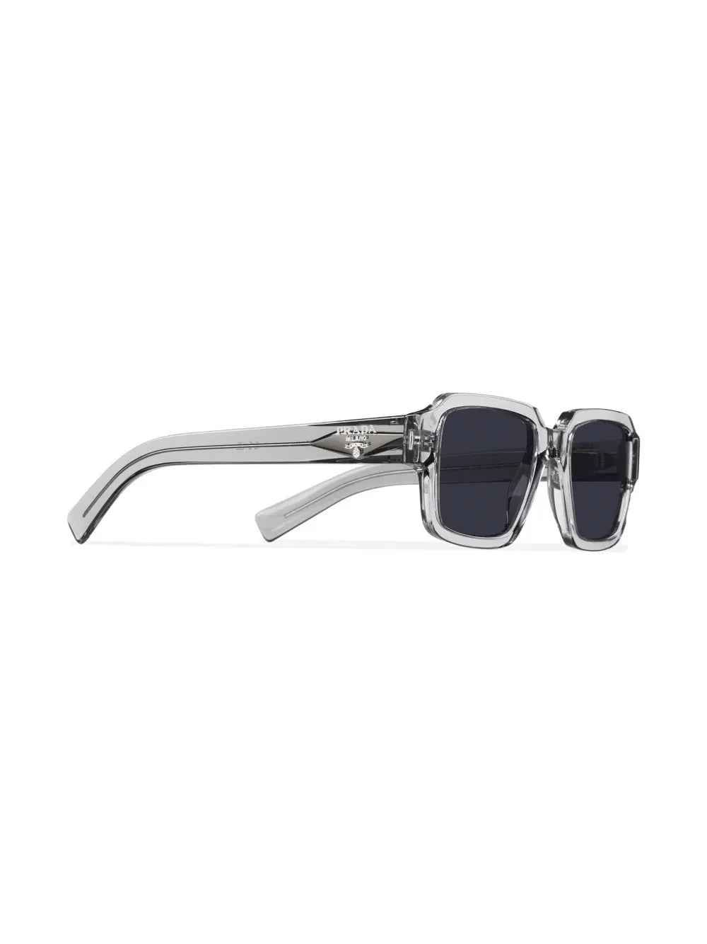 Prada Eyewear lunettes de soleil rectangulaires à logo - kleostreetwear