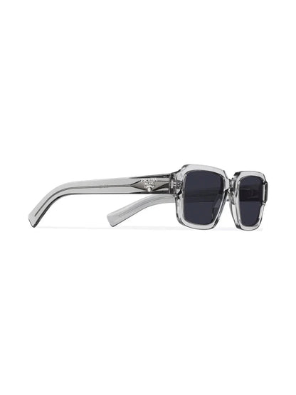 Prada Eyewear lunettes de soleil rectangulaires à logo - kleostreetwear