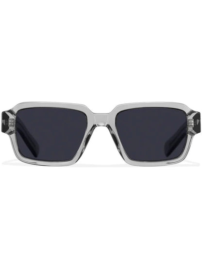 Prada Eyewear lunettes de soleil rectangulaires à logo - kleostreetwear