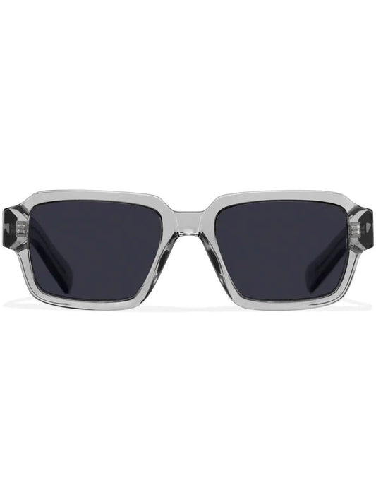 Prada Eyewear lunettes de soleil rectangulaires à logo - kleostreetwear