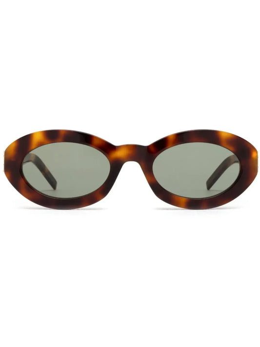 Saint Laurent Eyewear lunettes de soleil ovales Hinge - kleostreetwear